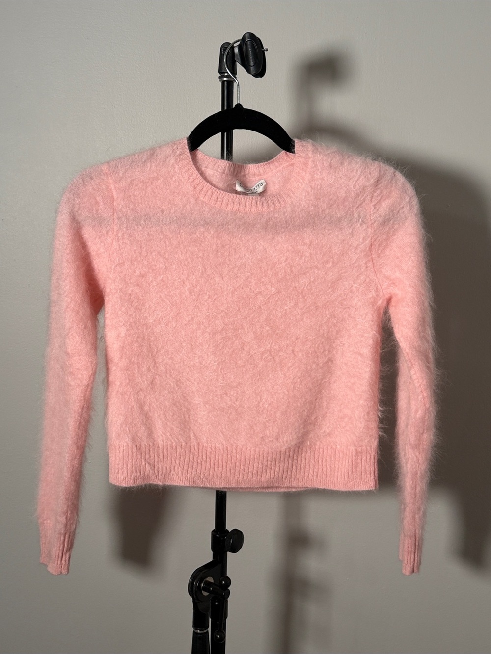 NWOT New JCrew Girls' brushed cashmere crewneck sweater